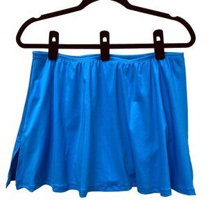 Beach House Charlotte Blue Swim Skirt Bottom, Size 16W, Built-in Swim Brief, NEW